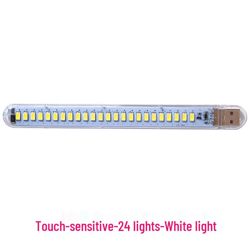 5V High Brightness LED USB Flash Drive Night Light - 24 Colorful LED Beads Powered by USB for Desk, Computer, or Power Bank