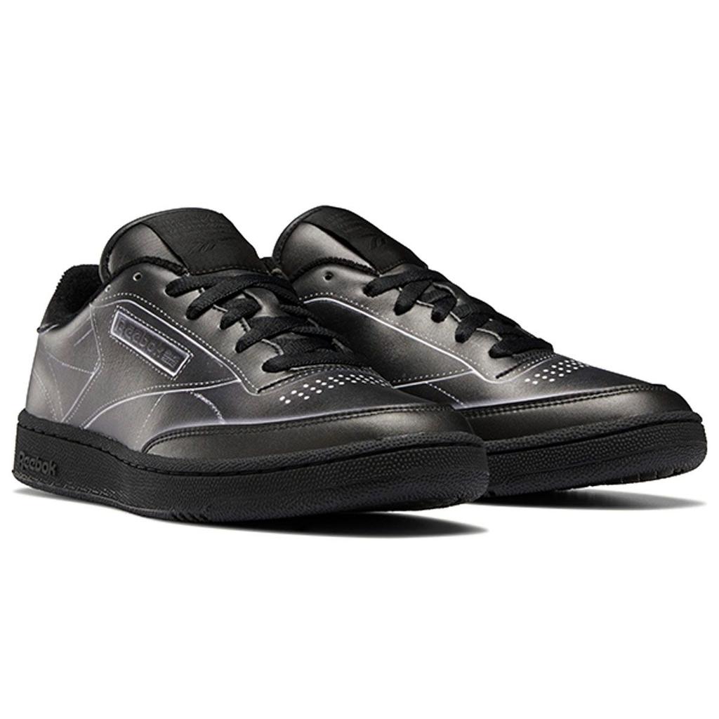 Reebok Maison Margiela x Club C Black Unisex Sneakers True-Grey-8 White H02361