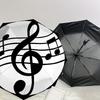 1PC music note Umbrella-8-Rib Reinforced, Automatic Open, Lightweight & Durable, Cute Fashion Accessory for Outdoor-P2700
