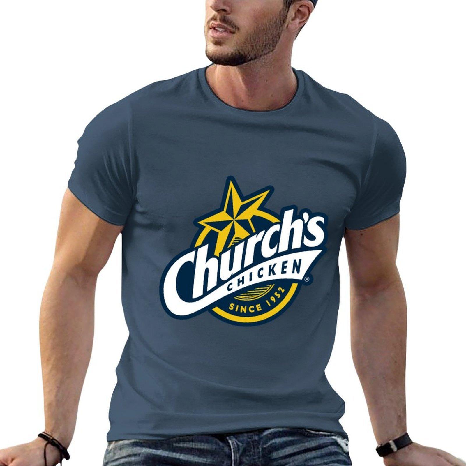 Design Churchs Chicken Restaurant Logo Tshirt T Shirt Unisex Casual Unisex T Shirt Cotton Unisex Tshirt Tshirt S