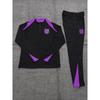 Adult National Team Soccer Training Jerseys Long Sleeve Half Zip Cotton Blend Sports Wear