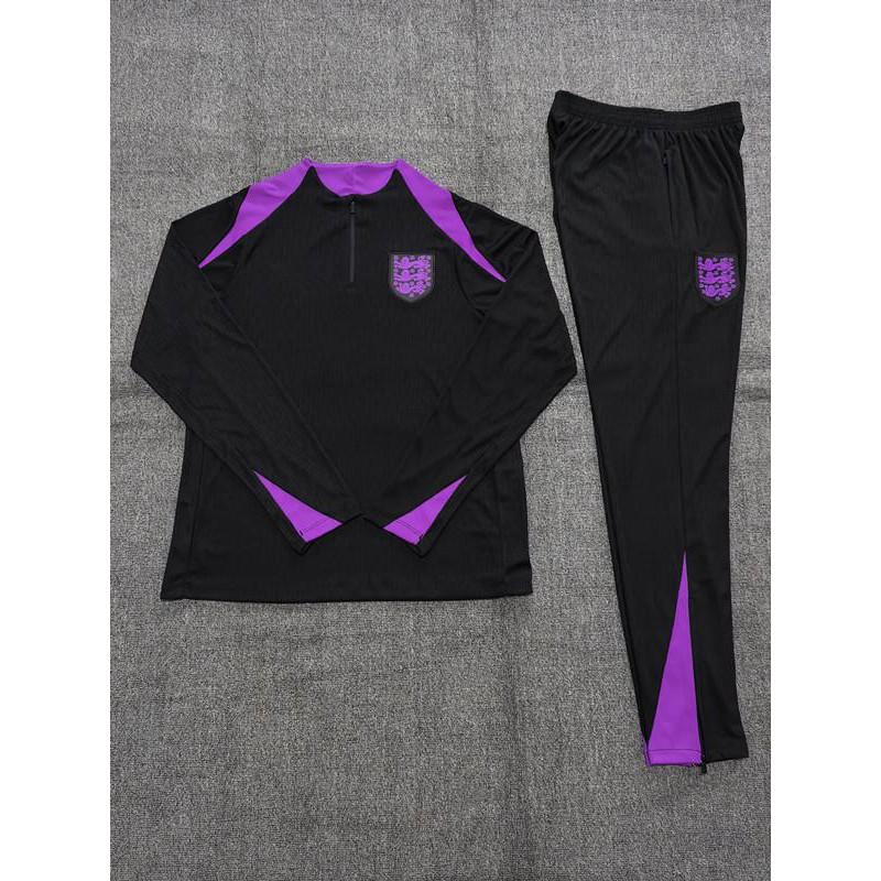 Adult National Team Soccer Training Jerseys Long Sleeve Half Zip Cotton Blend Sports Wear