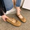 Mary Jane Women's Shoes 2025 Autumn Explosion Fashion Temperament with Skirt Gentle Evening Shoes Small Leather Shoes Flat Shoes