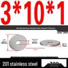 201 Stainless Steel Flat Washer Shim, GB97, Sizes M3 to M30