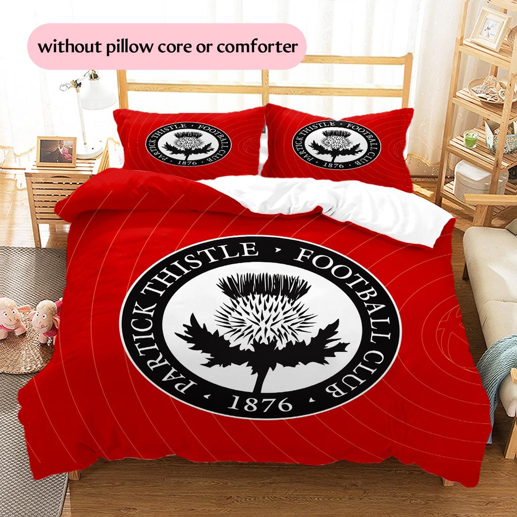 Partick Thistle F.C.  Pattern Bedding Quilt Set  Home Decoration  Gift (1 * duvet cover + 2 * pillowcase  without core)