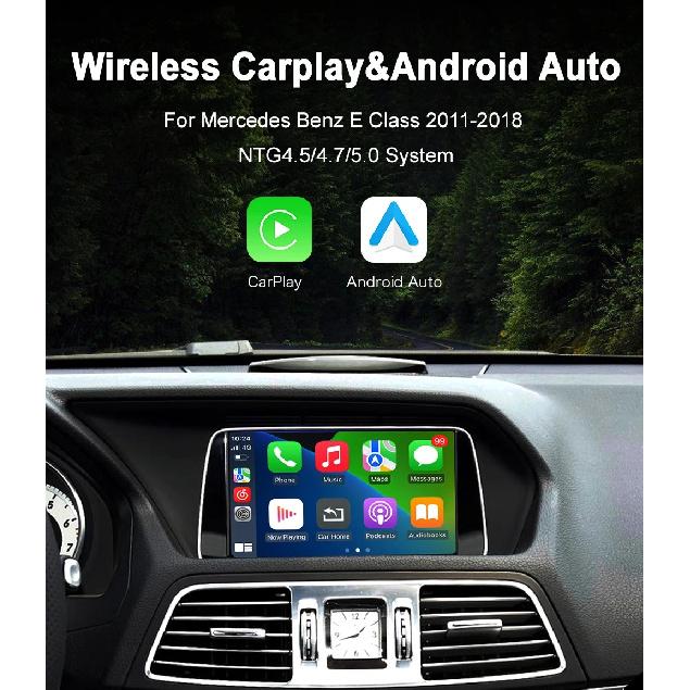 Wireless CarPlay Android Auto For Benz E-Class W212 E300 E350 Coupe NTG4.5 5.0 2012-2016 Interface Upgrade Decoder Box MuItimed