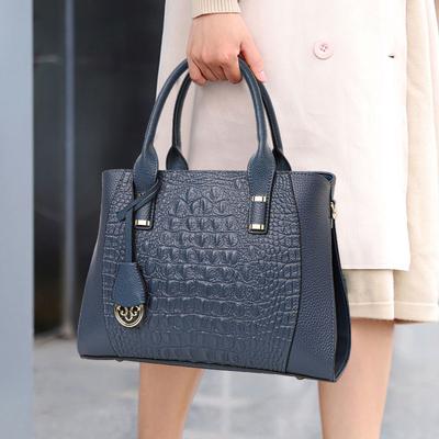 Aidrani Fashion Crocodile Pattern Genuine Leather Women's Bag Large Capacity Women's Handbag Versatile Cowhide Shoulder Bag