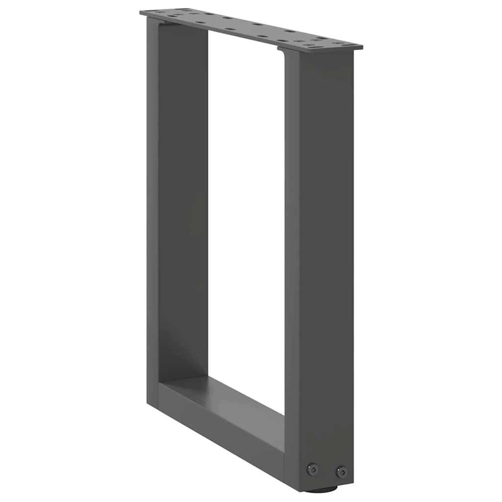 Vidaxl Nogi Do Stolika Kawowego, 2 Szt., Antracyt, 38X(42-43) Cm, Stal