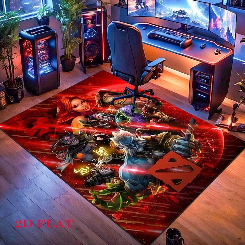 DOTA 2 Carpet Rug for Living Room Bedroom Home Sofa Decoration,Kids play Nonslip Floor Mat