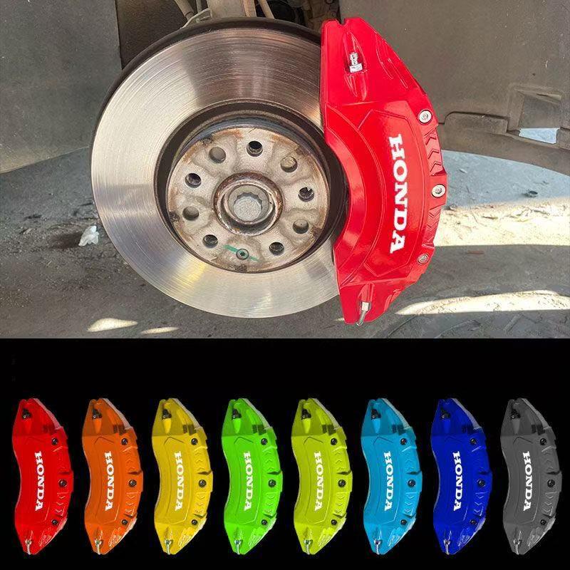 For Honda Civic Fit Jazz Accord Pilot CRV Odyssey HRV Modified Car Wheel Brake Caliper Sticker Tire Decoration Decal Accessories