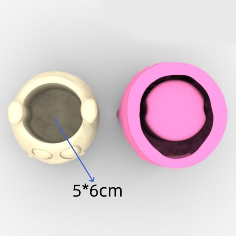 Multifunctional Silicone Planter Mold Monsters Shape Vase Molds Suitable for Flower Pots Epoxy Resin and Cement Casting