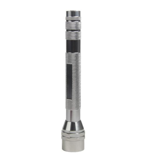 LED Flashlight with Telescoping Magnetic Pickup Tool Outdoor Camping Hiking Car Repair Emergency Handheld Flash Lamp with Extendable Magnet Stick