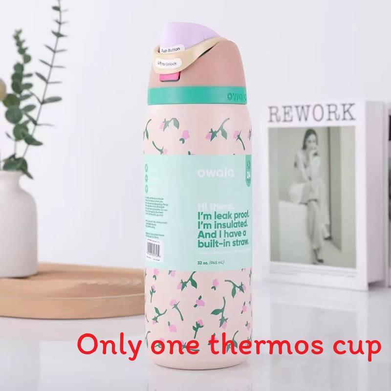 Stainless Steel Double Layer Water Bottle With Silicone Lid For Fitness School And Commuting