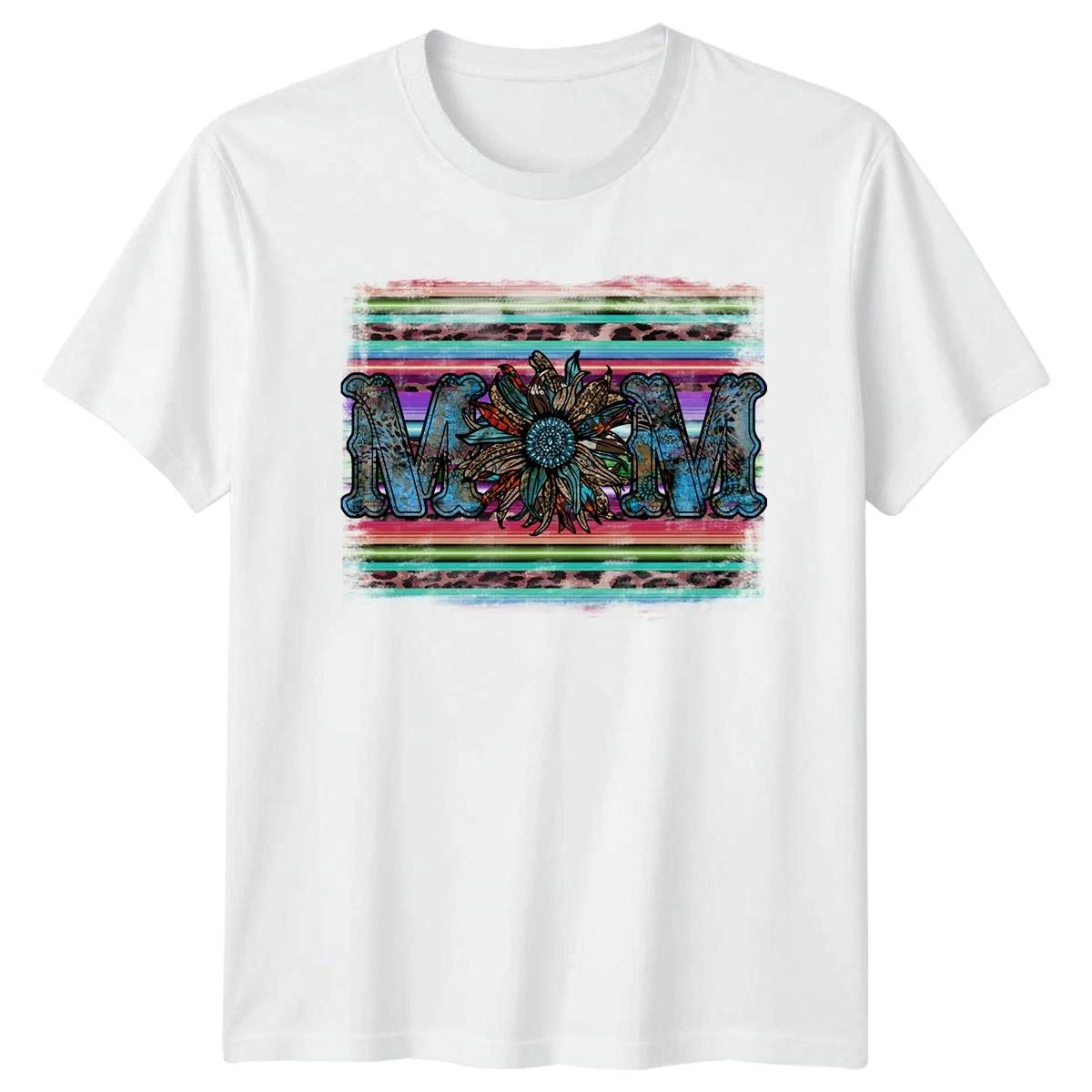 Mom Womens T-Shirt Western Boho Motherhood Mothers Day Gift For Her M