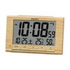 Orologio Seiko Sveglia Radio Calendario Digitale Venatura Legno Marrone Chiaro 91 x 148 x 47mm SQ799B