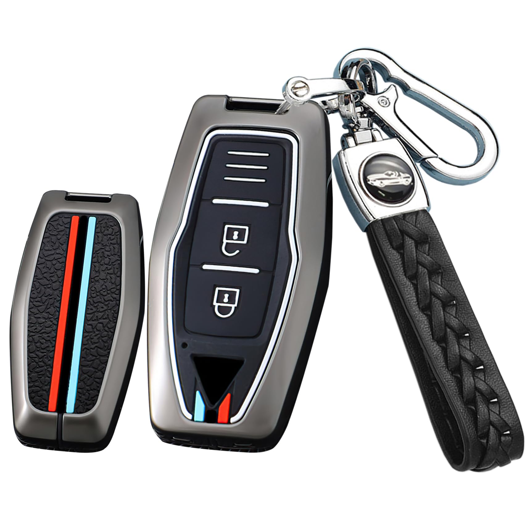 [SANRILY] Key case for Mitsubishi Mitsubishi key chain Mitsubishi New Compatible with car genuine key case чёрный
