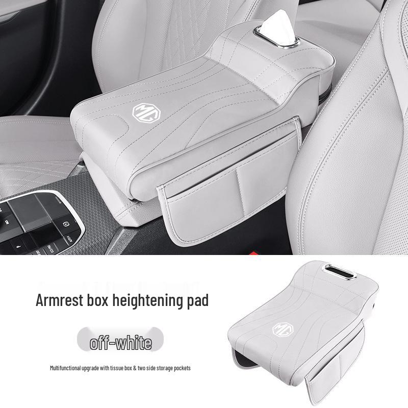 Compatible Armrest Box Heightening Elbow Rest Pad and Tissue Storage for MG 5/6/7/ZS Models