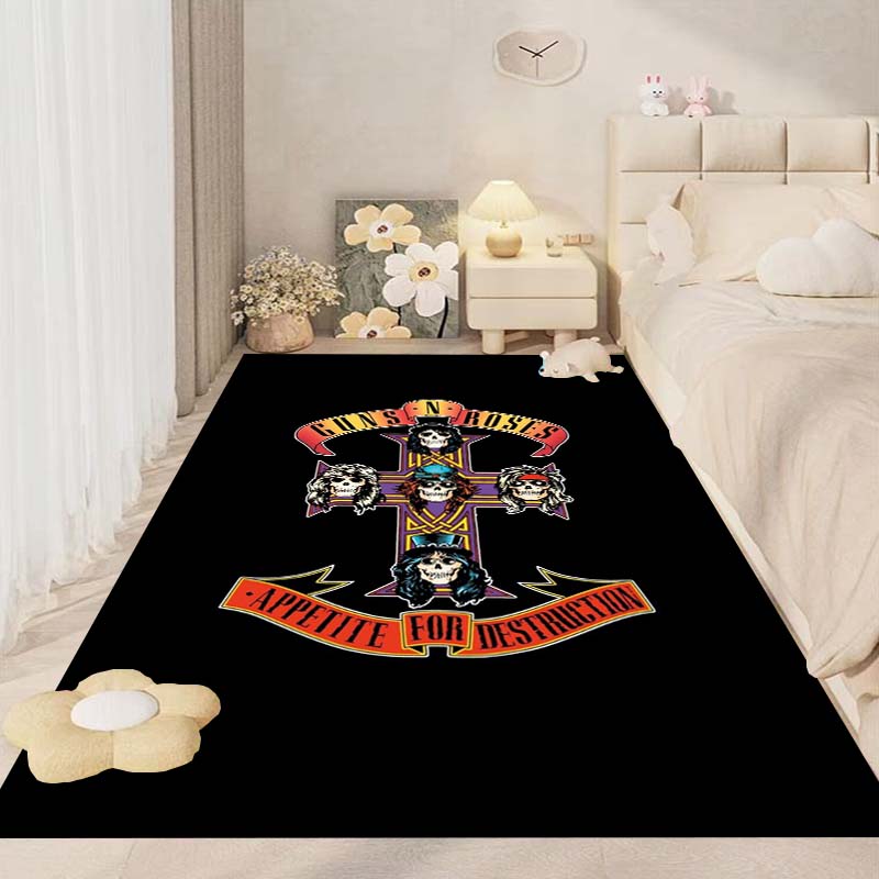 Cool Band G-Guns N-N R-Roses Rock Room Mats Anti-slip Absorb Water Long Strip Cushion Bedroon Mat Household Carpets