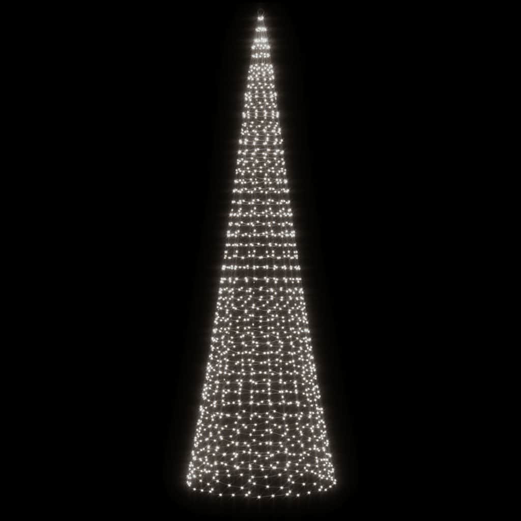 LED Christmas Tree 1534 Cold White LEDs 500 Cm