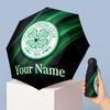 Celtic FC Manual Five Fold 8 Rib Umbrella Support Custom Text, Lightweight Travel Umbrella