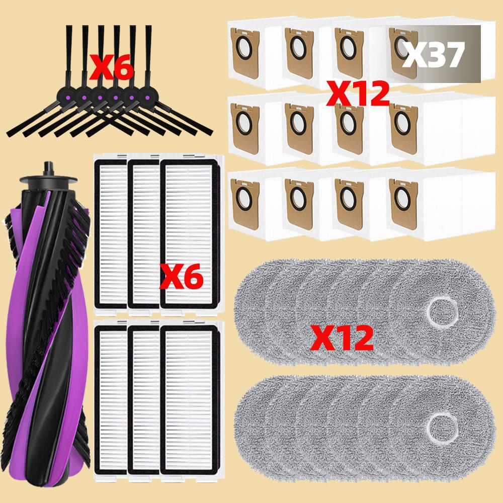 Compatible For JONR P20 PRO Vacuum Spare Parts Main Roller Side Brushes Mop Cloths Pads Filter Dust Bag Replacement Accessories