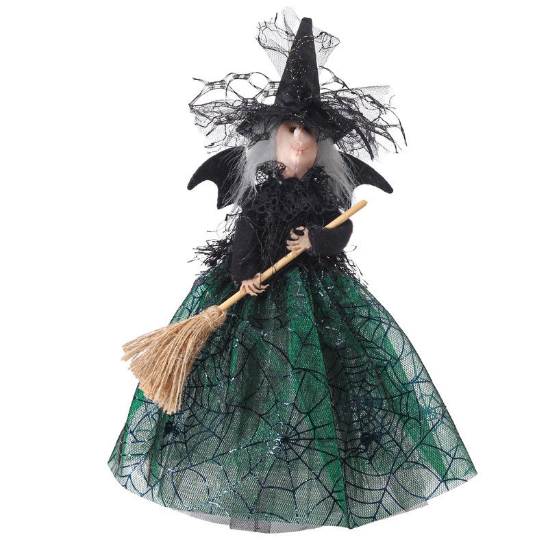 Desktop Atmosphere Decoration Dolls Fun Ornaments Halloween Decorations Ghost Festival Witch Dolls Tree Top Ornaments
