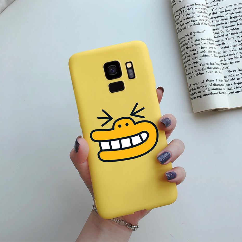 Fashion Daisy Flower Cute Silicone Cartoon Phone Case for Samsung Galaxy S9 S9 Plus Samsung S 9 Samsungs9 Plus S9plus Case Cover