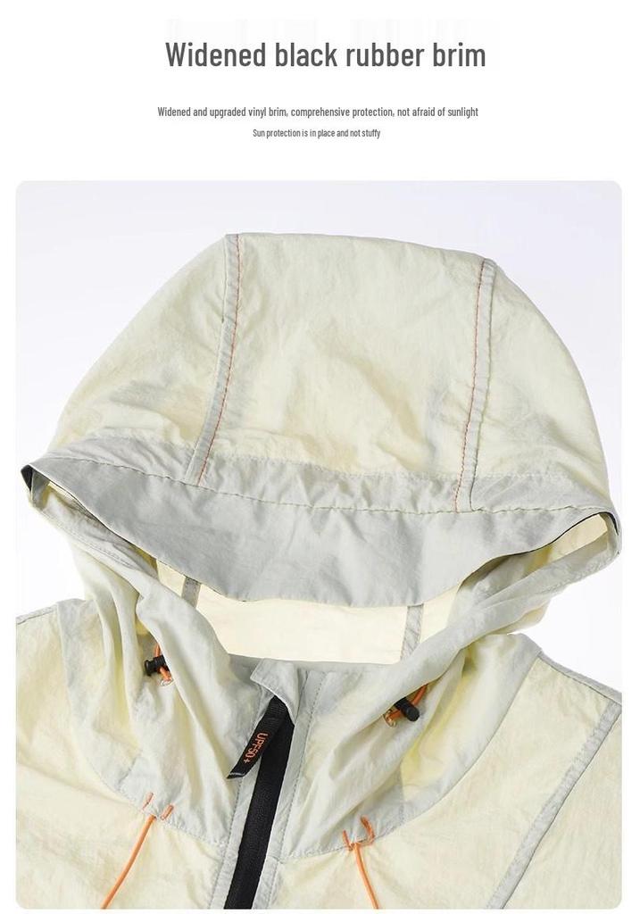 Luotuo 2026 Women's Hooded Sun Protection Jacket - Lightweight Ice Silk for Outdoor Summer Wear