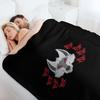 Death Wolf Head Throw Blanket Soft Warm Blanket Gift for Men Women Adults