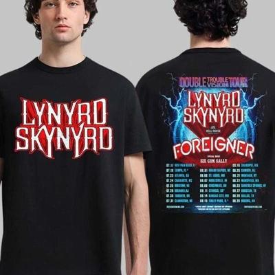 Lynyrd Skynyrd Double Trouble Vision Tour 2026 Koszulka Koszulka Koncertowa Zespołu S-5XL