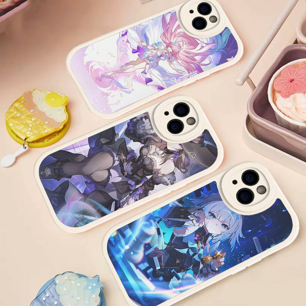 Coque de téléphone Honkai Star Rail Cyrene Cuir Rigide Pour IPhone 16 15 14 13 12 Mini 11 14 Pro Max Xs X Xr 7 8 Plus Fundas