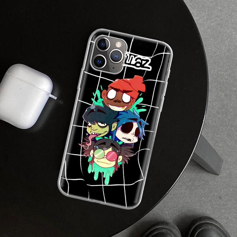 Gorillaz Anime Phone Case Cover for iPhone 18 11 12 13 Mini 14 15 Plus 16 Pro Max 17 Air 7 8 + SE Art Customized Fundas 11 12 13 Mi