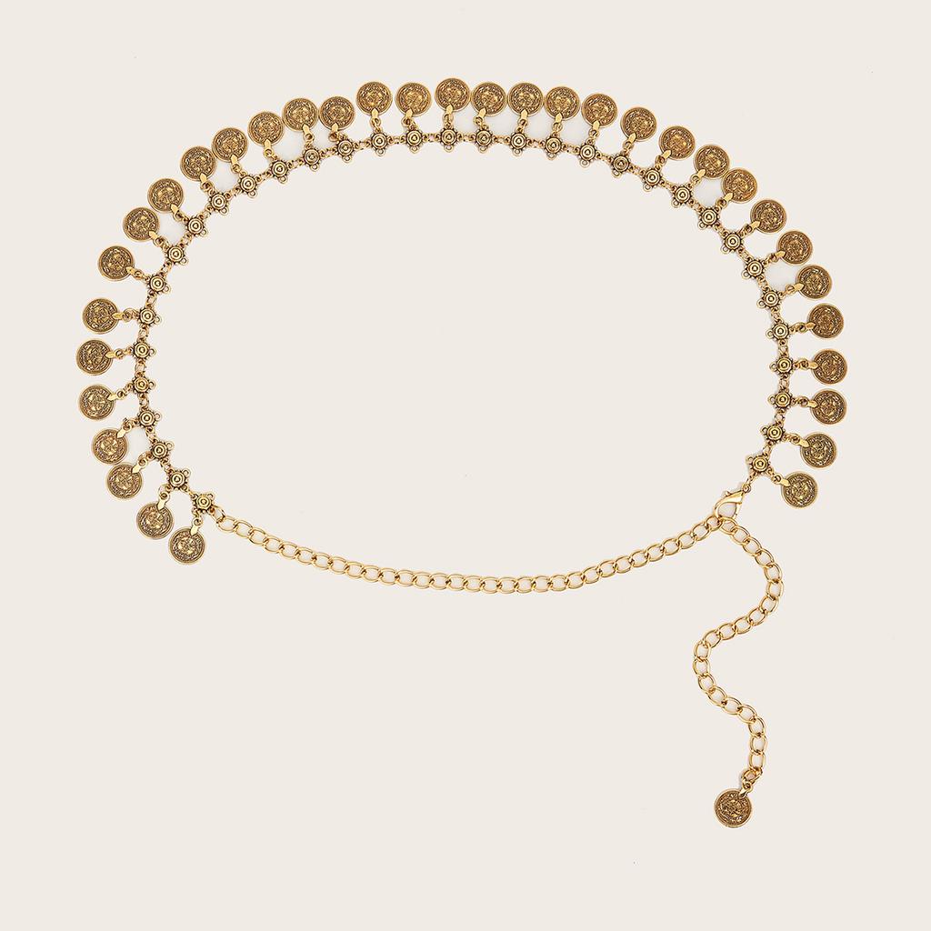 Light Luxury Retro Waist Chain Women'S Niche Texture Retro Metal Belt Chain Accessories Retro