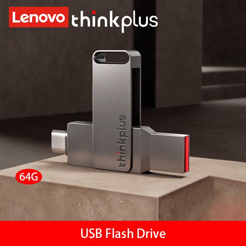 Thinkplus USB Stick Key 3.1 USB-флеш-накопитель 256 ГБ/128 ГБ/64 ГБ/32 ГБ Флеш-накопители Флеш-накопитель Флеш-память для Lenovo MU110 серый