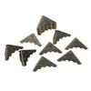 50pcs Iron Metal Corner Protector High Hardness Durable Corner Guards With Screws Retro Vintage Corner Protectors Furniture Edge