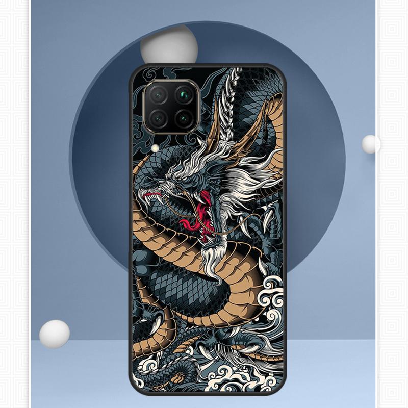 Chinese Dragon For Huawei Nova 12i 12s 11i 8i Y91 Y60 Y70 Y72 Y90 Y61 9 10 SE P20 P40 Lite P30 P60 Pro Case