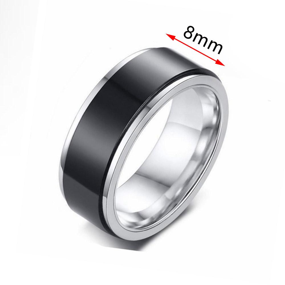 Anxiety Ring Figet Spinner Rings For Women & Men Stainless Steel Rotate Freely Spinning Anti Stress Accessories Jewelry Gifts