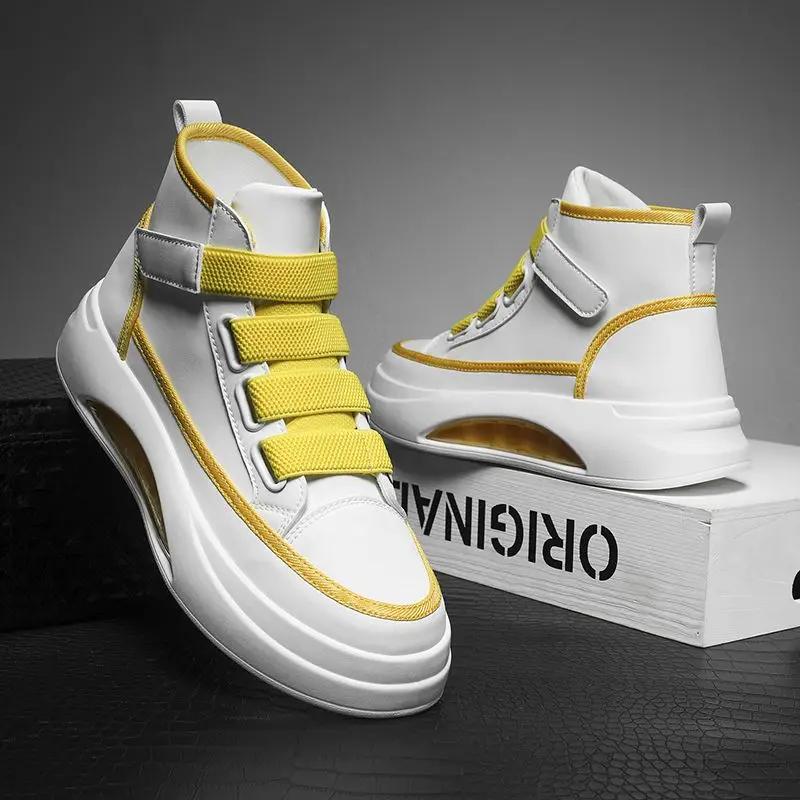 Male Shoes Leather Waterproof Trendy 2025 Men's Boots Platform Fashion Footwear Non Slip Size 44 Hot Selling Y2k In Promotion 45