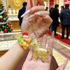 2026 Jahr des Pferdes 24K Gold Reichtum Schlüsselanhänger Anhänger