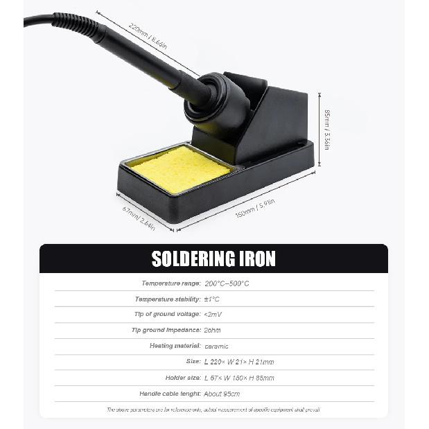 JCD 2 in 1 Soldering Station 8586 LCD Digital Display SMD Rework Hot Air Gun Soldering Iron 220V 110V ESD Welding Repair Tools