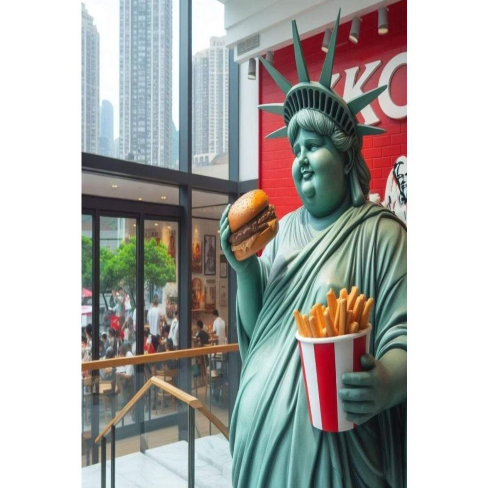 Vintage Metal Tin Sign Liberty Goddess Wall Art Decor For Living Room Bedroom