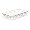 CAMBRO Food Pan, 14CW, 1/1 X 100mm, Clear Polycarbonate, USA, AHC13131A
