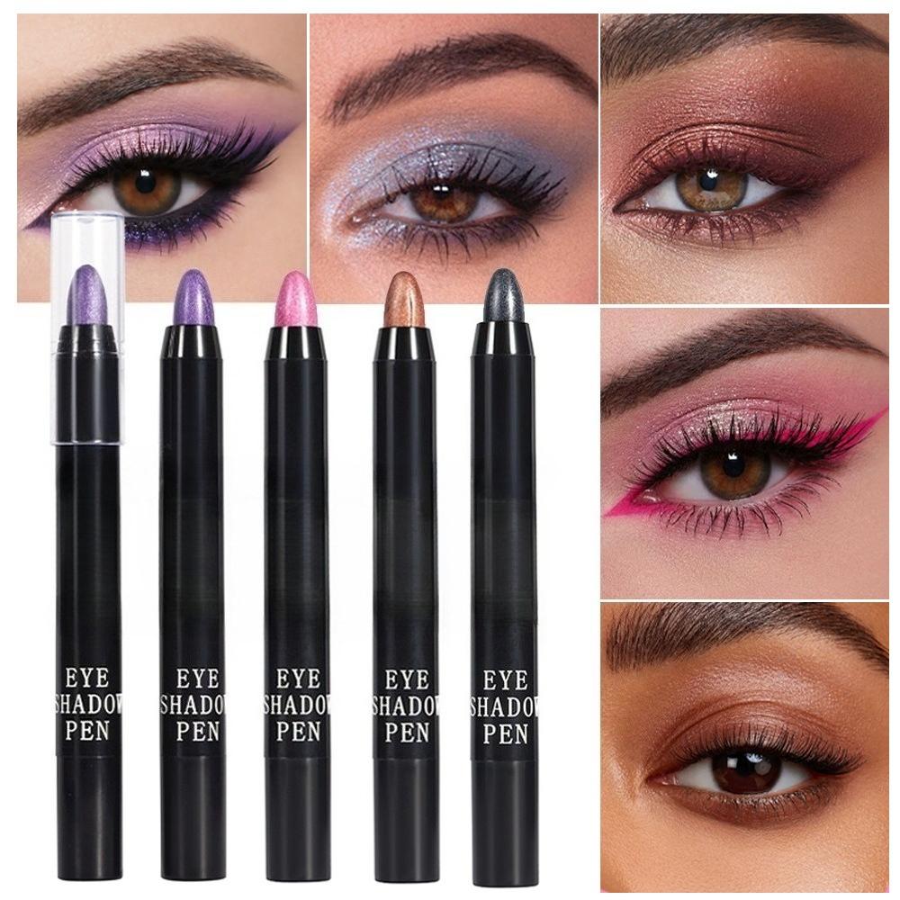 Lidschattenstift Hochglänzend Perlmutt Aufhellend Explosiver Fauler Seidenraupen-Stift Funkelnder Lidschatten-Stift Make-up