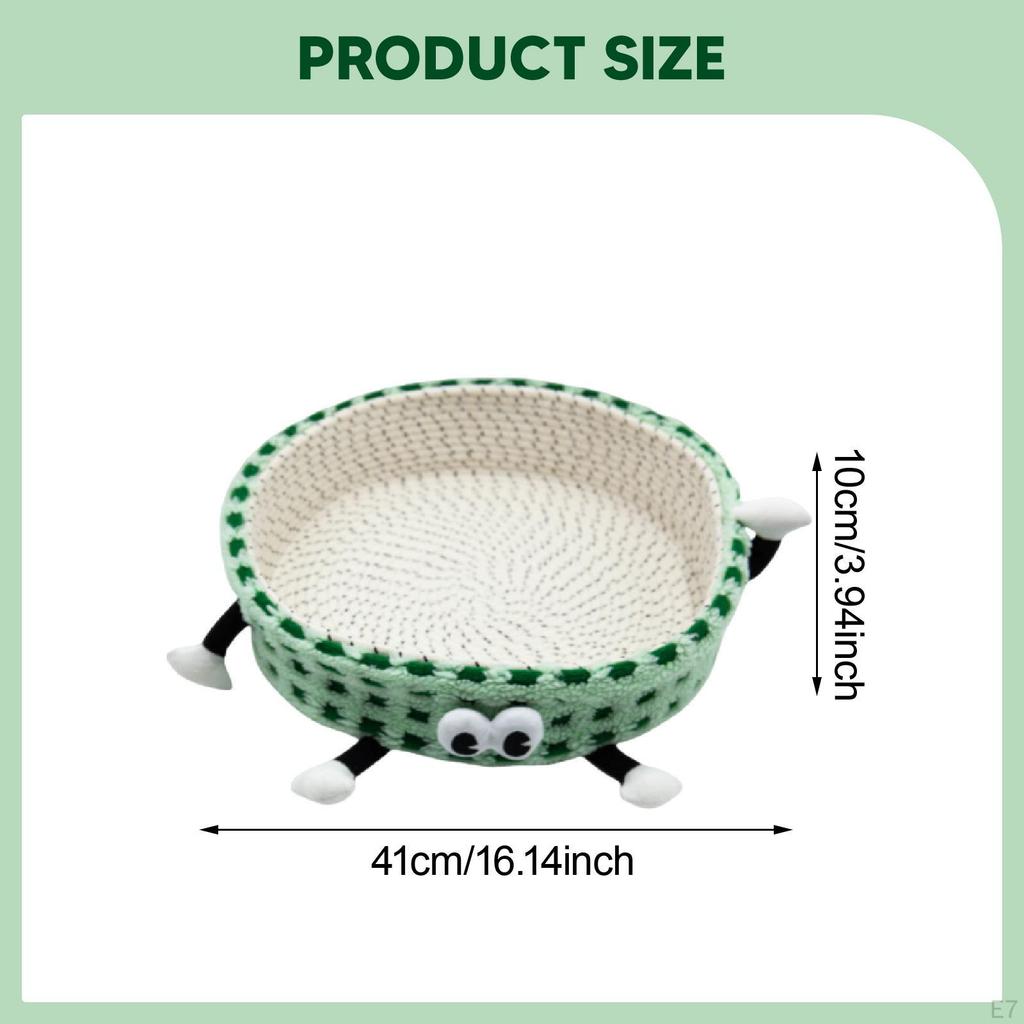 Braided Cat House, Sleeping Bed, Furniture Protector, Hand-Woven Scratching Post, Pet House for