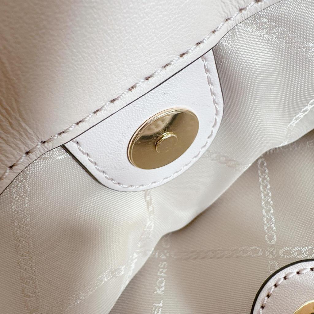 Michael Kors Shoulder Bag Handbag Cowhide Pink Beige Women Used