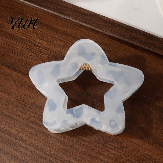 Gift for Girlfriends And Friends Heart/Star Shape Hair Claw Clips Women, Non-Slip Clip Effortless Grips Travel Accessories Styling Daily Commuting