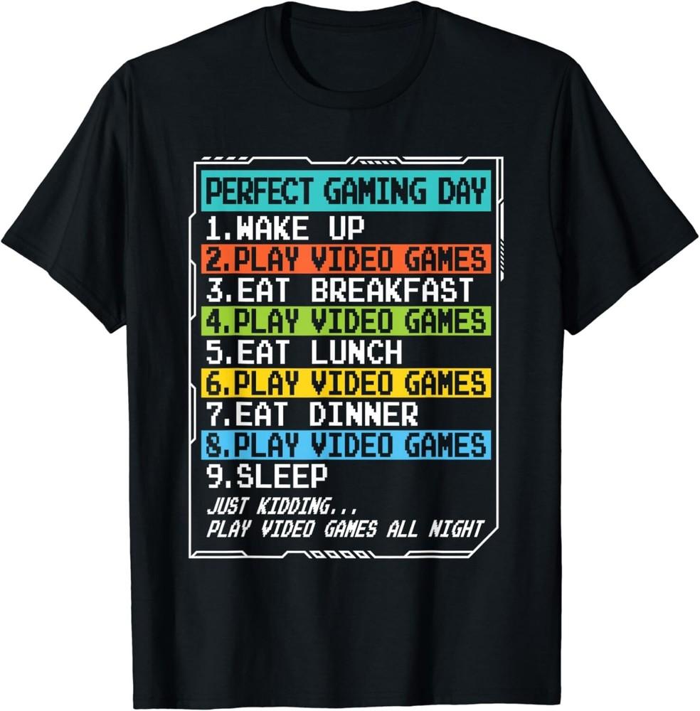 Perfect Gaming Day Video Games Gamer Men Boys Gift Unisex T-Shirt
