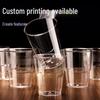 NHZHIW 200ml Transparent Disposable Rigid Cup