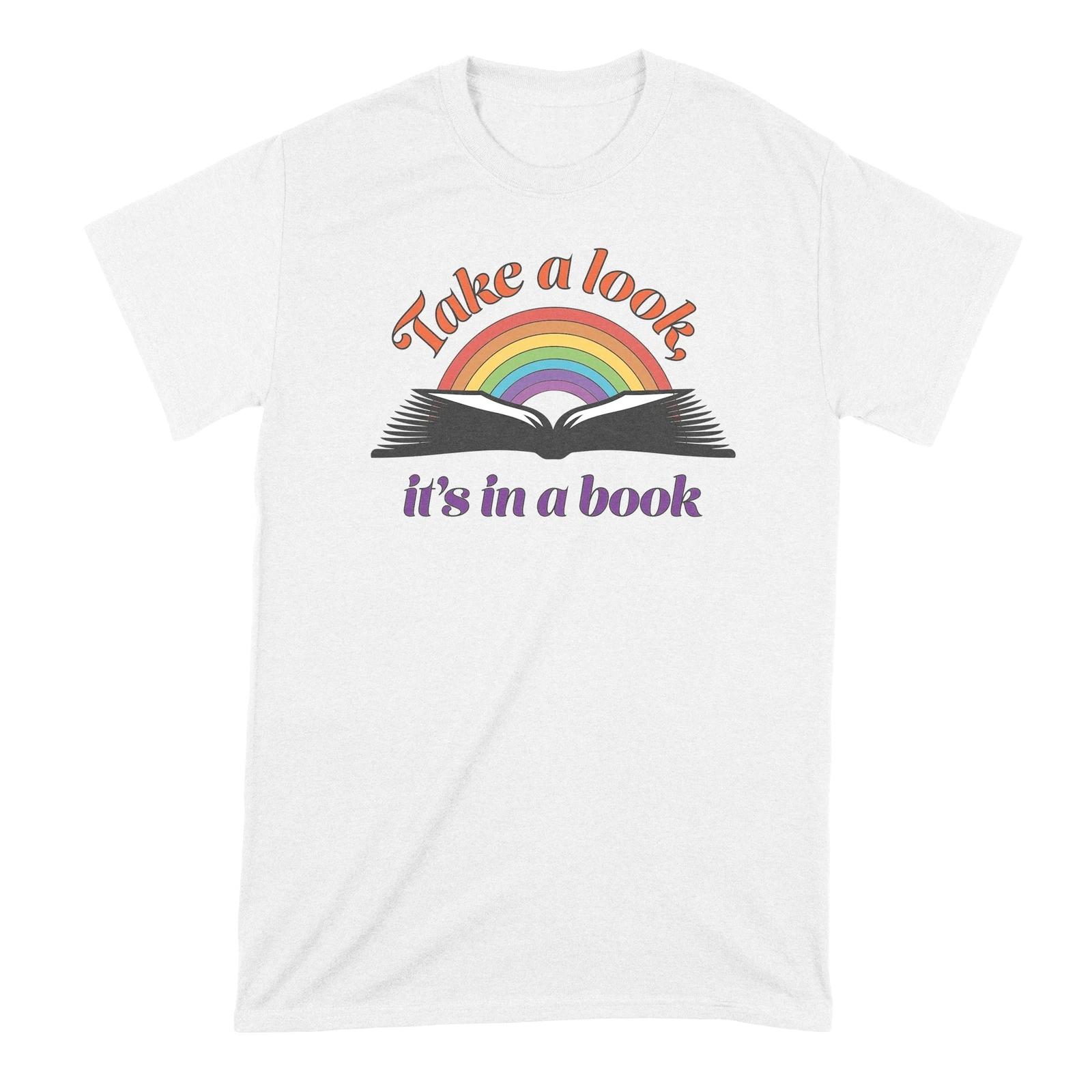 

Take a Look Its in a Book Shirt Books Lover TShirt 3XL