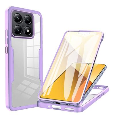 360° Ganzkörperhülle Handyhülle für Redmi Note 10 Pro 10S 10T Note 9 Pro Max 9S Klar Hybrid Hartschale Silikon Weiche Hülle Slim